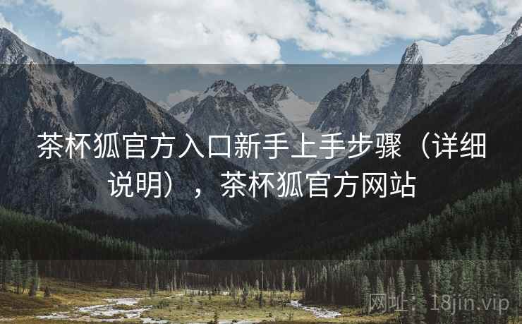 茶杯狐官方入口新手上手步骤（详细说明），茶杯狐官方网站