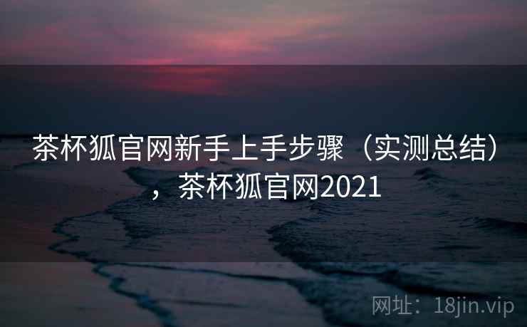 茶杯狐官网新手上手步骤（实测总结），茶杯狐官网2021